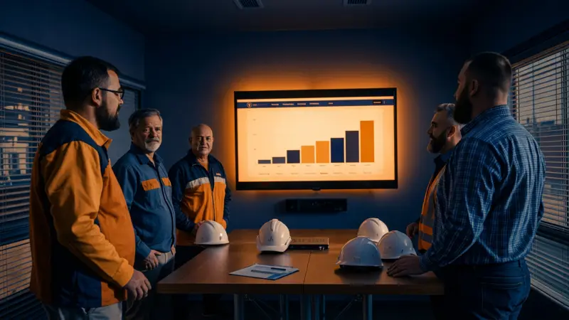 Construction Business Intelligence Platform illustration